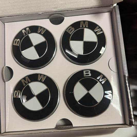 Genuine OEM BMW Floating Wheel Center Caps (Set of 4) - 5x120/ 5x112-1